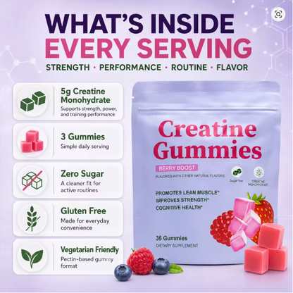 Creatina en gominolas – 36 unidades